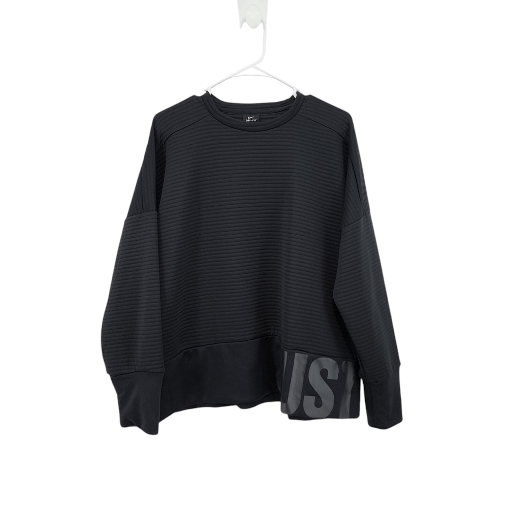 Nike Women's Dri-fit Long Sleeves JUST DO IT Sweatshirt - XL